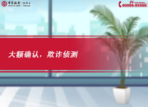 [FLASH短片播放]大額確認(rèn)，欺詐偵測